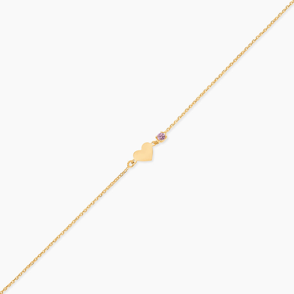 Bracelet Or Jaune Marie Lou Oxyde De Zirconium - Bracelets cha&icirc;nes Enfant | Marc Orian