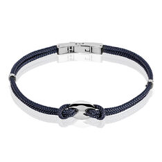 Bracelet Fabrice Acier Blanc - Bracelets cordons Homme | Marc Orian