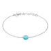 Bracelet Graziana Argent Blanc Turquoise - Bracelets Medailles Femme | Marc Orian
