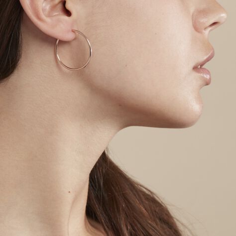 Créoles Valencina Or Rose - Boucles d'oreilles Créoles Femme | Marc Orian