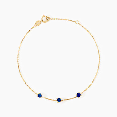 Bracelet Esmerald Rendez-Vous Or Jaune Saphir - Bracelets cha&icirc;nes Femme | Marc Orian