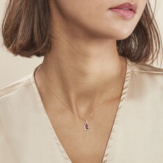 Collier Sagesse Or Jaune Rubis Et Diamant - Colliers Femme | Marc Orian