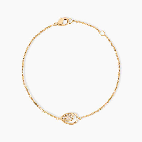 Bracelet Mahalya Plaqu&eacute; Or Jaune Oxyde De Zirconium - Bracelets fantaisie Femme | Marc Orian