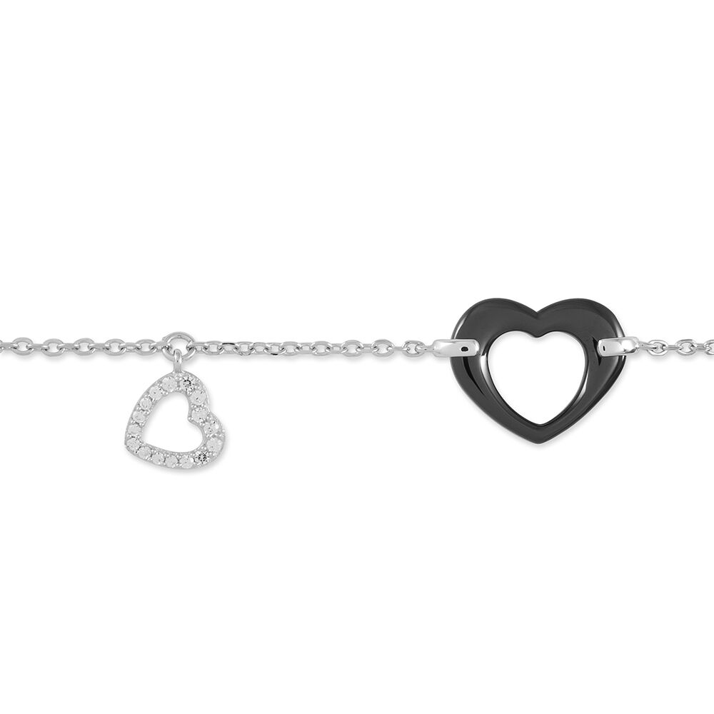Bracelet Anissa Argent Blanc Céramique Et Oxyde De Zirconium - Bracelets chaînes Femme | Marc Orian
