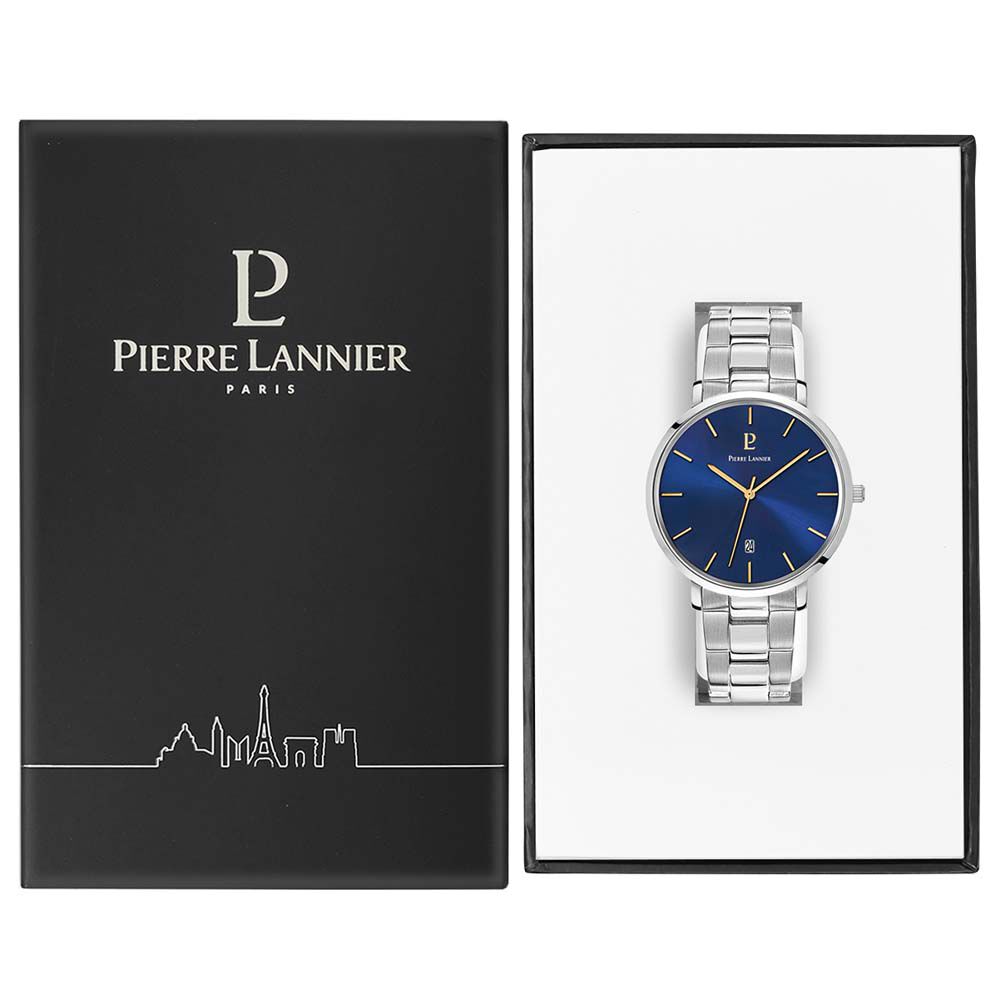 Montre Pierre Lannier Collection Echo Acier Argenté - Montres classiques Homme | Marc Orian