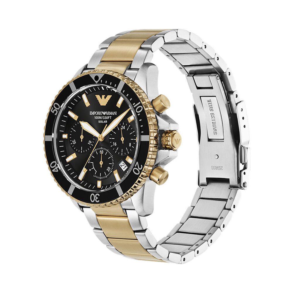 Montre Emporio Armani World Explorer Noir - Montres &eacute;tanches Homme | Marc Orian