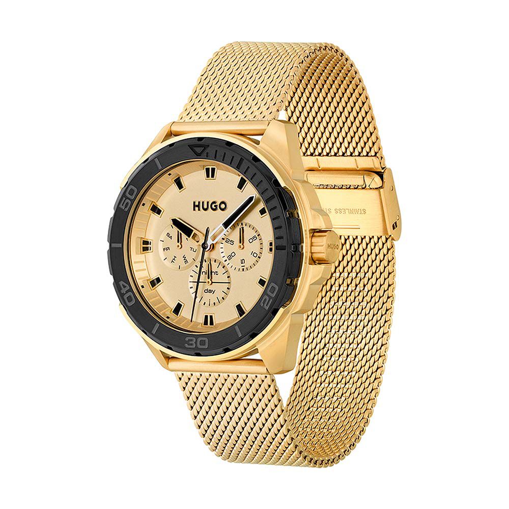 Montre Hugo Fresh Doré - Montres étanches Homme | Marc Orian