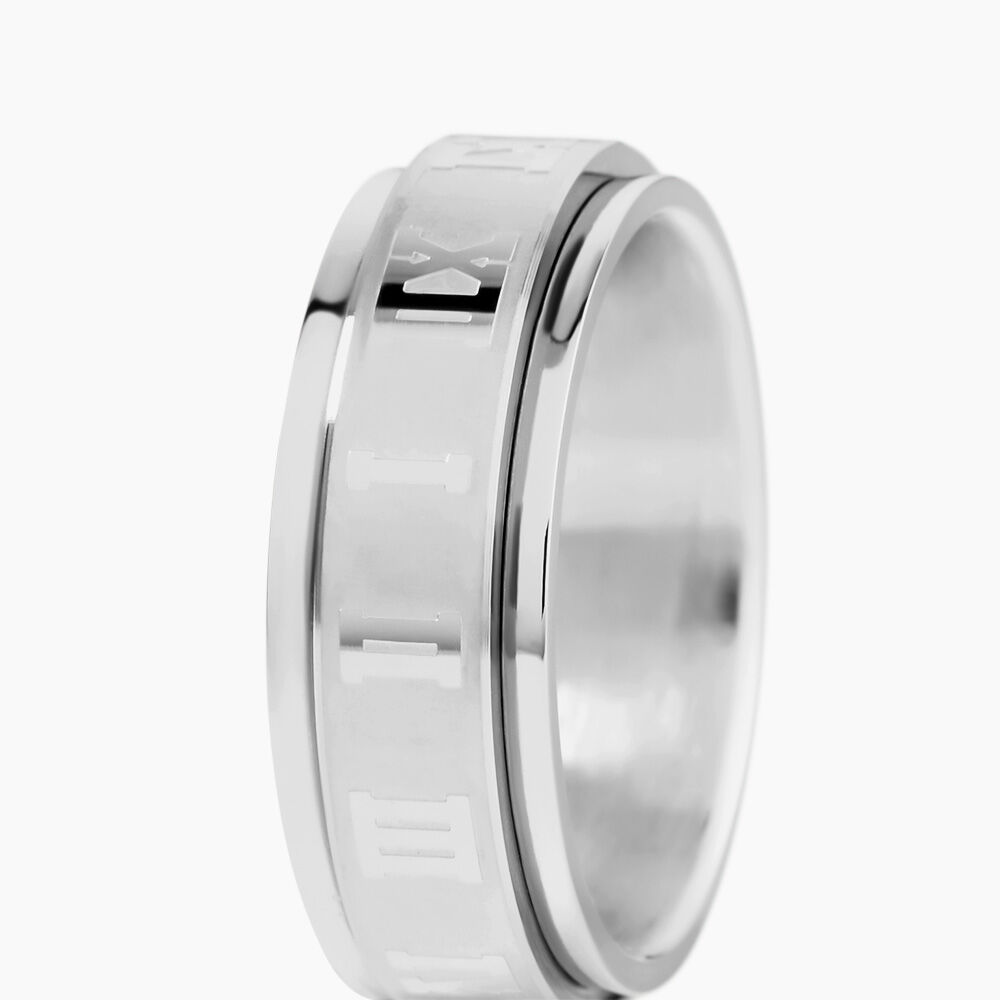Bague Phebus Him Acier Argent&eacute; - Bijoux fantaisie Homme | Marc Orian