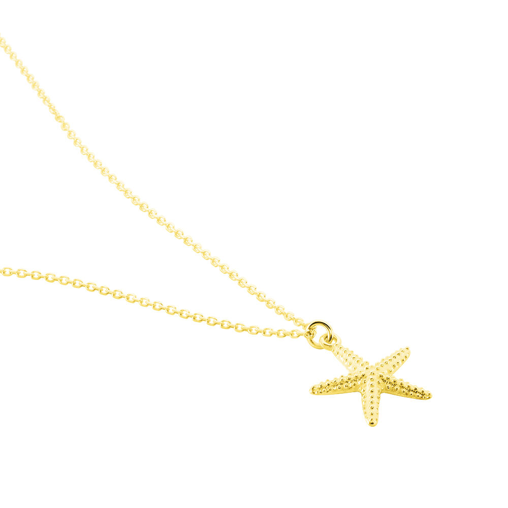Collier Or Jaune Aenor Motif Etoile De Mer - Colliers ete Femme | Marc Orian