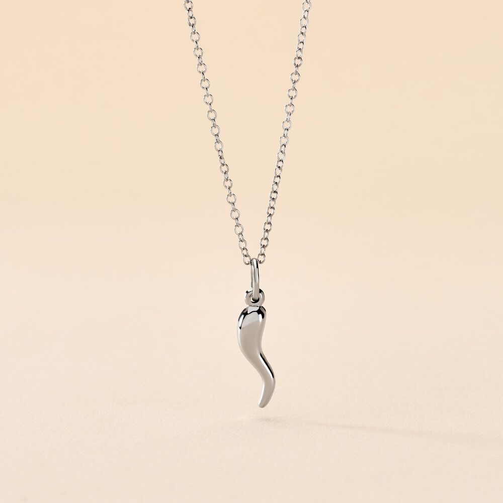 Collier Cornucopia Argent Blanc - Sautoirs Femme | Marc Orian