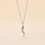 Collier Cornucopia Argent Blanc - Sautoirs Femme | Marc Orian