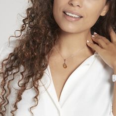 Pendentif Argent Blanc Melusine Ambre - Pendentifs Femme | Marc Orian