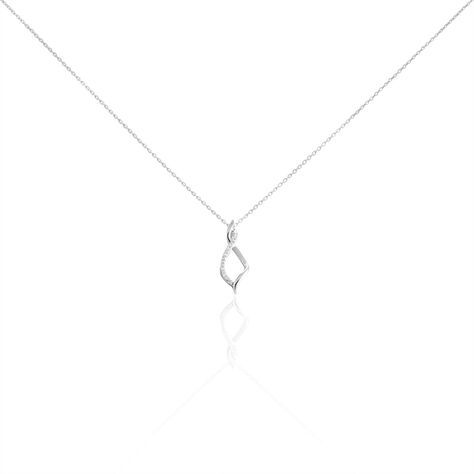 Collier Valiouchka Or Blanc Diamant - Colliers Femme | Marc Orian