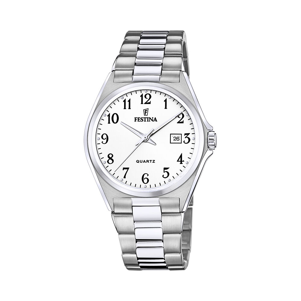 Montre Festina Classics 40 Blanc - Montres &eacute;tanches Homme | Marc Orian