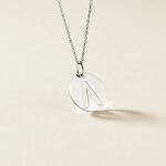 Pendentif Elio A Argent Blanc - Bijoux fantaisie Famille | Marc Orian