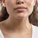 Boucles D'oreilles Puces Bartoumieu Argent Blanc Oxyde De Zirconium - Pendantes Femme | Marc Orian