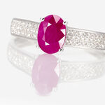 Bague Crista Or Blanc Rubis Et Diamant - Bagues vintage Femme | Marc Orian