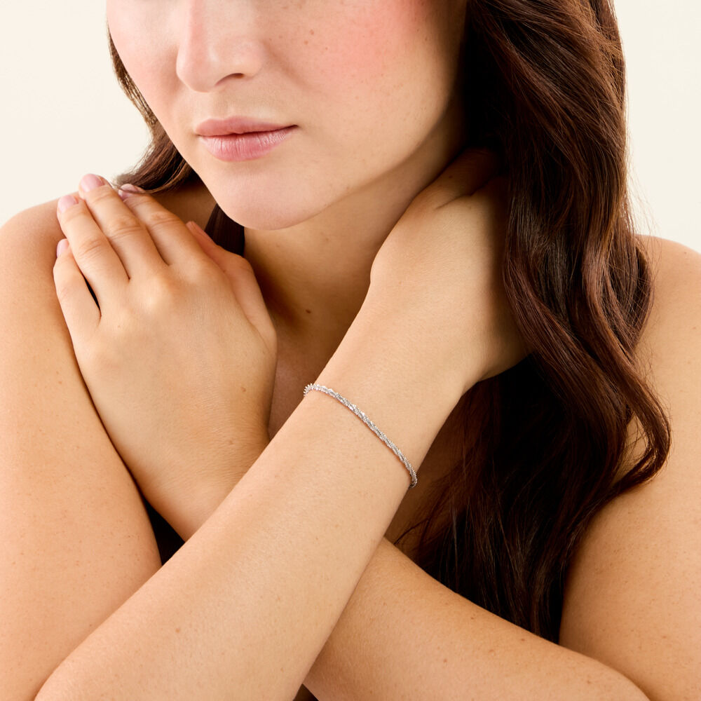 Bracelet Harlow Acier Blanc - Bracelets cha&icirc;nes Femme | Marc Orian