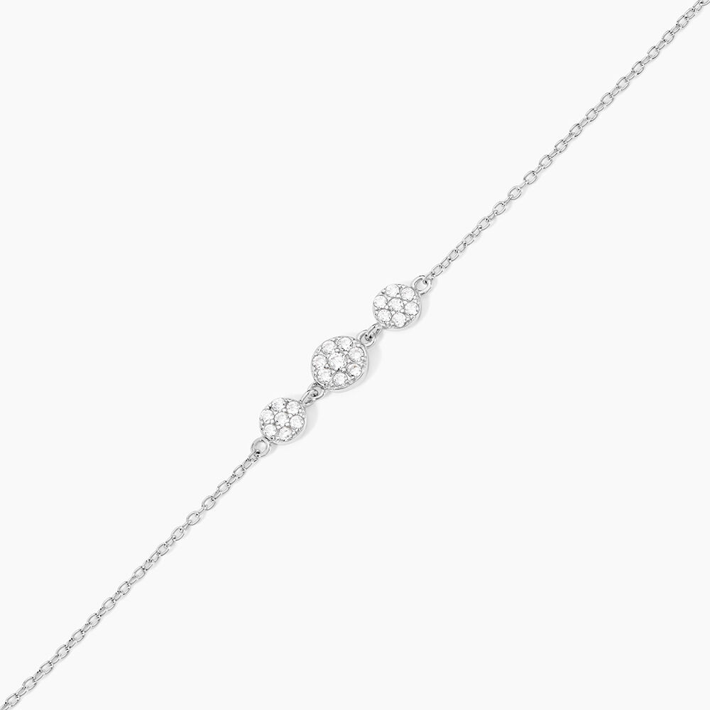 Bracelet Sandra Argent Blanc Oxyde De Zirconium - Bracelets Medailles Femme | Marc Orian