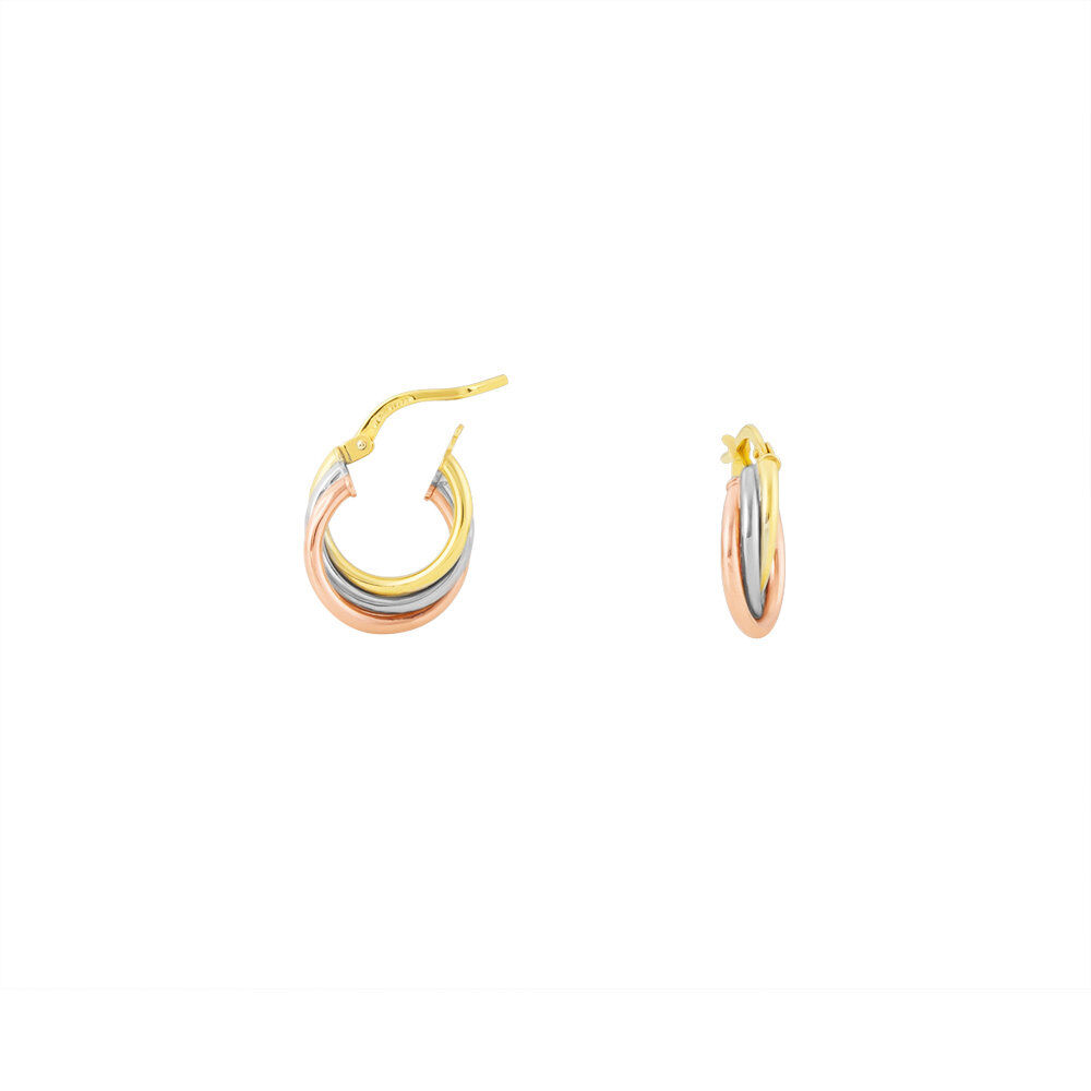Créoles Tanya Or Tricolore - Créoles Femme | Marc Orian