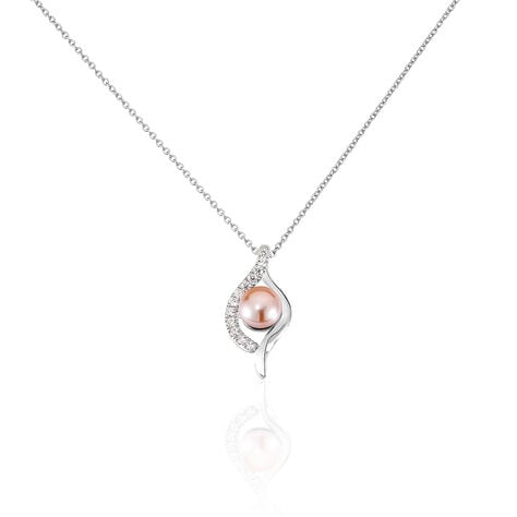 Collier Deniz Argent Blanc Perle De Culture Et Oxyde De Zirconium - Colliers avec pierres Femme | Marc Orian