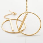 Boucles D'oreilles Pendantes Evana Plaqu&eacute; Or Jaune - Pendantes Femme | Marc Orian