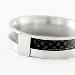 Bague Karly Acier Blanc - Bijoux fantaisie Homme | Marc Orian