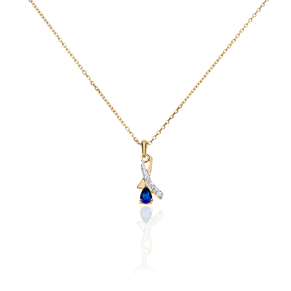 Collier Dyanah Plaque Or Jaune Oxyde De Zirconium - Colliers avec pierres Femme | Marc Orian