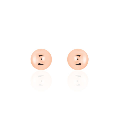 Boucles D'oreilles Puces Virgie Argent Rose - Puces Femme | Marc Orian