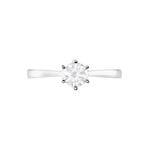 Bague Athena Platine Blanc Diamant - Solitaires Femme | Marc Orian