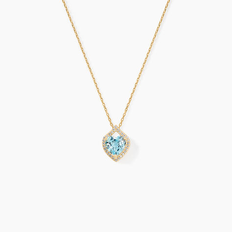 Collier Rosaline Or Jaune Topaze Et Oxyde De Zirconium - Colliers avec pierres Femme | Marc Orian