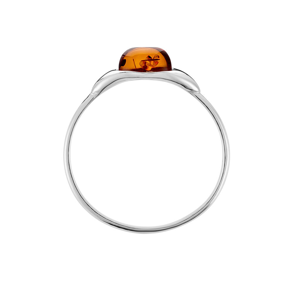 Bague Marquita Argent Blanc Ambre - Bijoux fantaisie Femme | Marc Orian