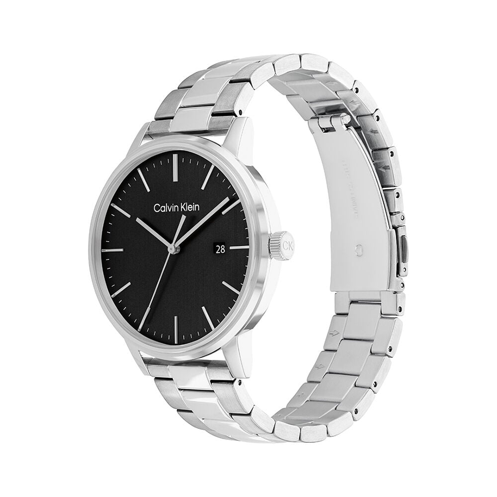 Montre Calvin Klein Linked Bracelet Noir - Montres &eacute;tanches Homme | Marc Orian