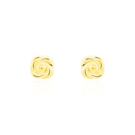 Boucles D'oreilles Puces Philine Fleur Or Jaune - Puces Femme | Marc Orian