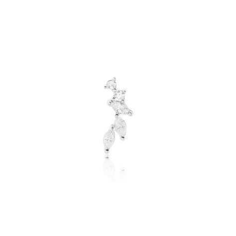 Piercing D'oreille Unitaire Nara Argent Blanc Oxyde De Zirconium - Sélection Bohème Femme | Marc Orian