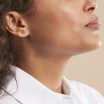 Boucles D'oreilles Puces Dacre Or Jaune - Puces Femme | Marc Orian