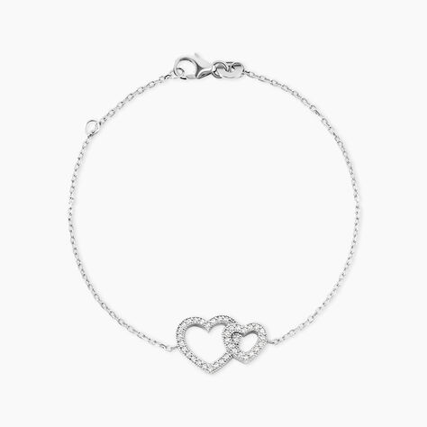 Bracelet Davia Argent Blanc Oxyde De Zirconium - Bracelets fantaisie Femme | Marc Orian
