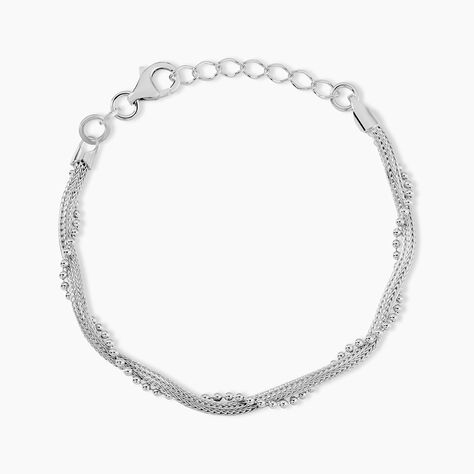 Bracelet Kelyanna Argent Blanc - Bracelets fantaisie Femme | Marc Orian