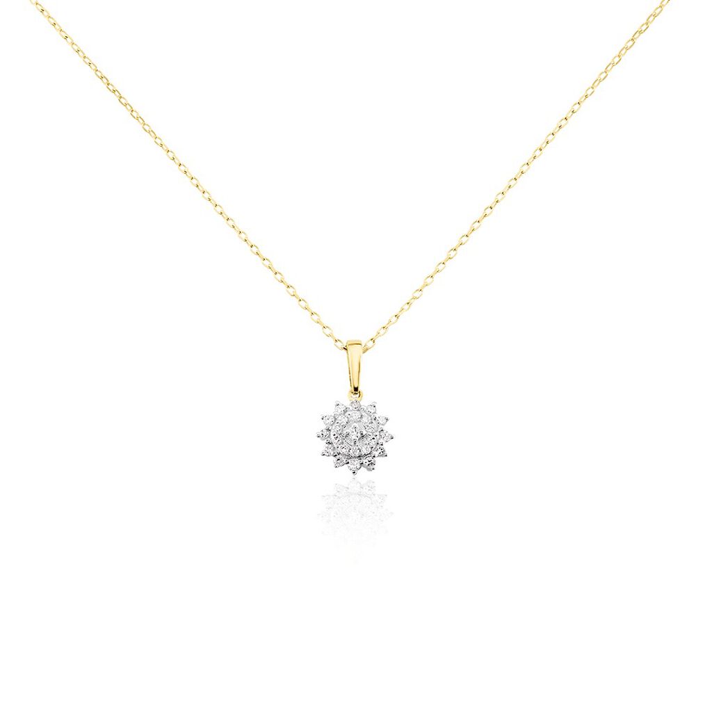 Collier Barbra Or Jaune Diamant - Colliers avec pierres Femme | Marc Orian