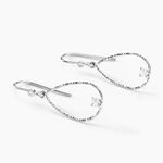 Boucles D'oreilles Pendantes Inez Argent Blanc Oxyde De Zirconium - Pendantes Femme | Marc Orian