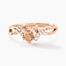 Bague Avalon Argent Rose Oxyde De Zirconium - Solitaires Femme | Marc Orian