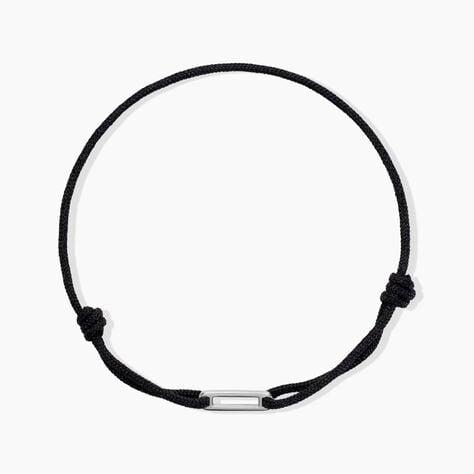 Bracelet Bronx Argent Blanc - Bracelets cordons Homme | Marc Orian