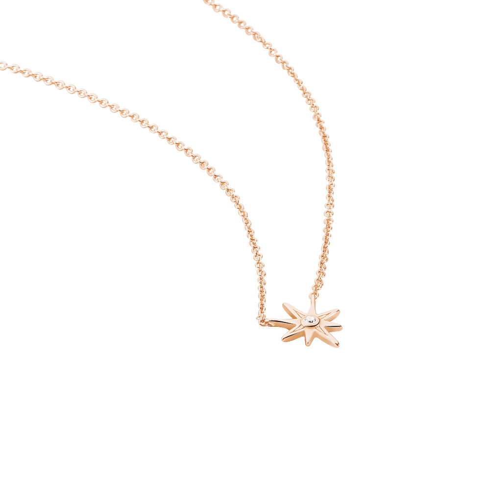 Collier Maelya Argent Rose Oxyde De Zirconium - Colliers avec pierres Femme | Marc Orian