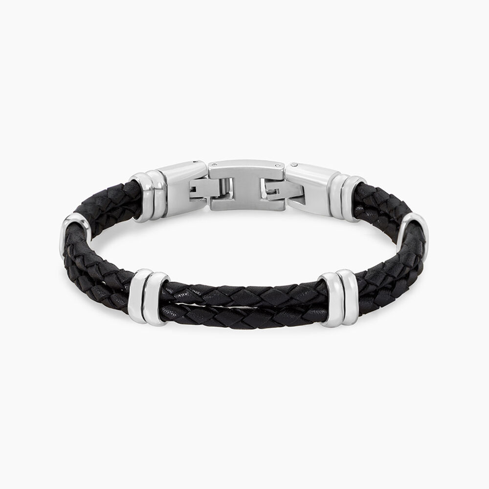 Bracelet Phebus Him Cuir De Vache Noir - Bracelets cuir Homme | Marc Orian