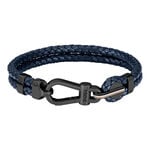 Bracelet Boss Ares Prime Cuir De Veau Bleu - Bracelets cuir Homme | Marc Orian