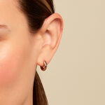 Cr&eacute;oles Thia Plaqu&eacute; Or Dor&eacute; - Cr&eacute;oles Femme | Marc Orian