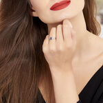 Bague Sylvestine Or Blanc Saphir Et Diamant - Solitaires Femme | Marc Orian