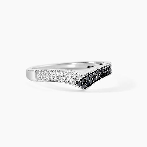 Bague Aile De Mouette Or Blanc Diamant - Bagues pierres précieuses Femme | Marc Orian