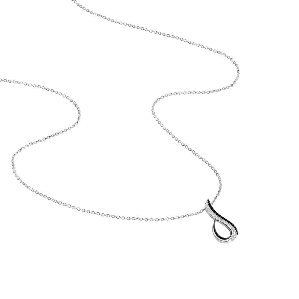 Collier Priscillia Argent Blanc Oxyde De Zirconium - Colliers avec pierres Femme | Marc Orian