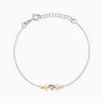 Bracelet Tania Argent Tricolore - Bracelets fantaisie Femme | Marc Orian